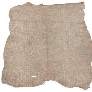 Veg tanned goat croco printet