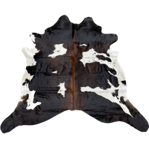 Cowhide black/white special reddish