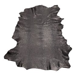 Croc embossed lamb leather