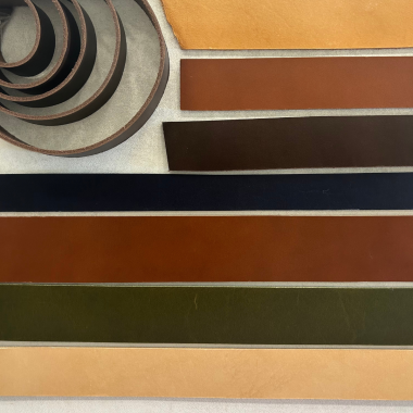 Leather strips
