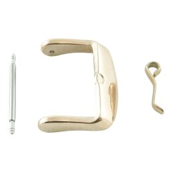 Rund urrem spnde farve rdguld