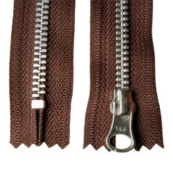 Split zipper alu 6 mm.