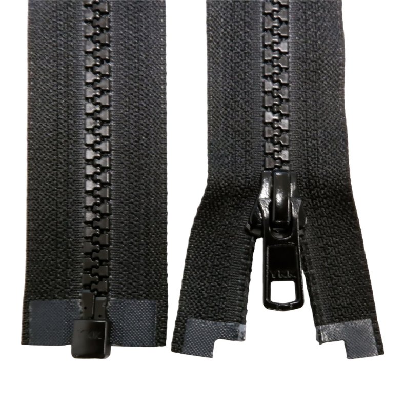 Lynls delbar vislon/nylon 6 mm.  80 cm Sort pr. stk.