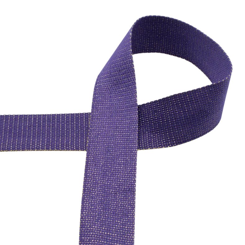 Webbing, gold metal fiber