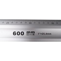 Lineal 100 cm aluminium pr. stk.