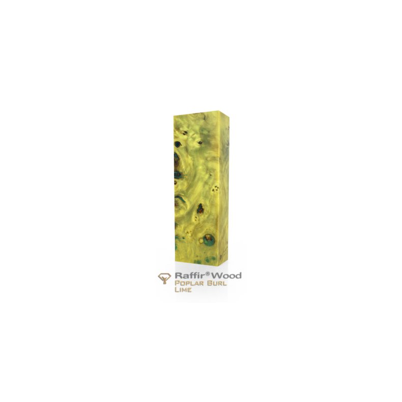 Raffir wood Poplar Burl Lime No. 320 pr. stk.