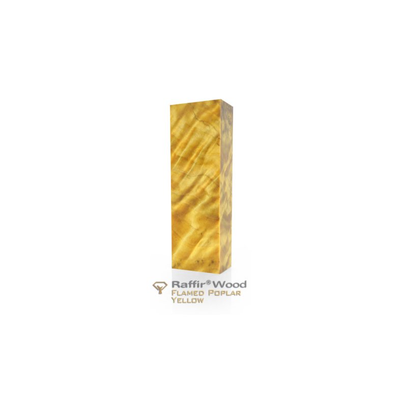 Raffir wood Flamed Poplar Yellow No. 354 pr. stk.