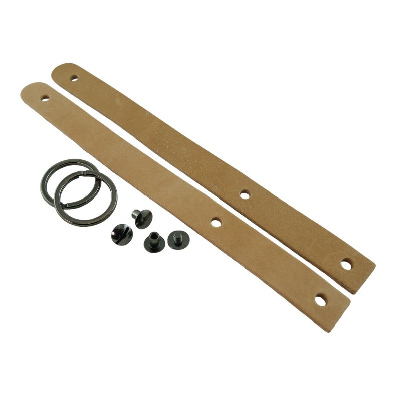 Nglerings kit Gun metal 2 stk.
