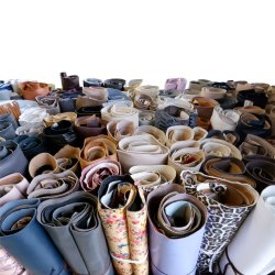 Leather remnants, roll approx. 1 kg