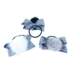 Haargummi mit Schleife und Nerz