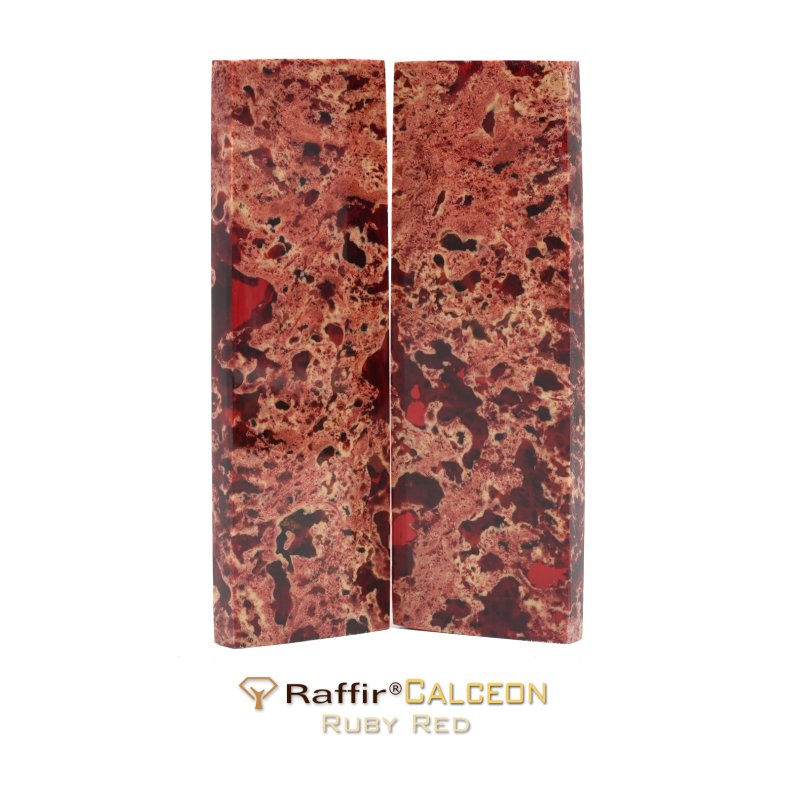 Raffir Calceon, 8 mm Ruby red pr. par