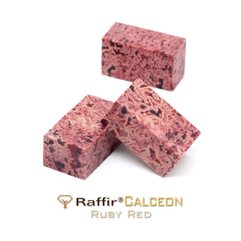 Raffir Calceon, 20x41x26 mm Ruby red pr. stk.
