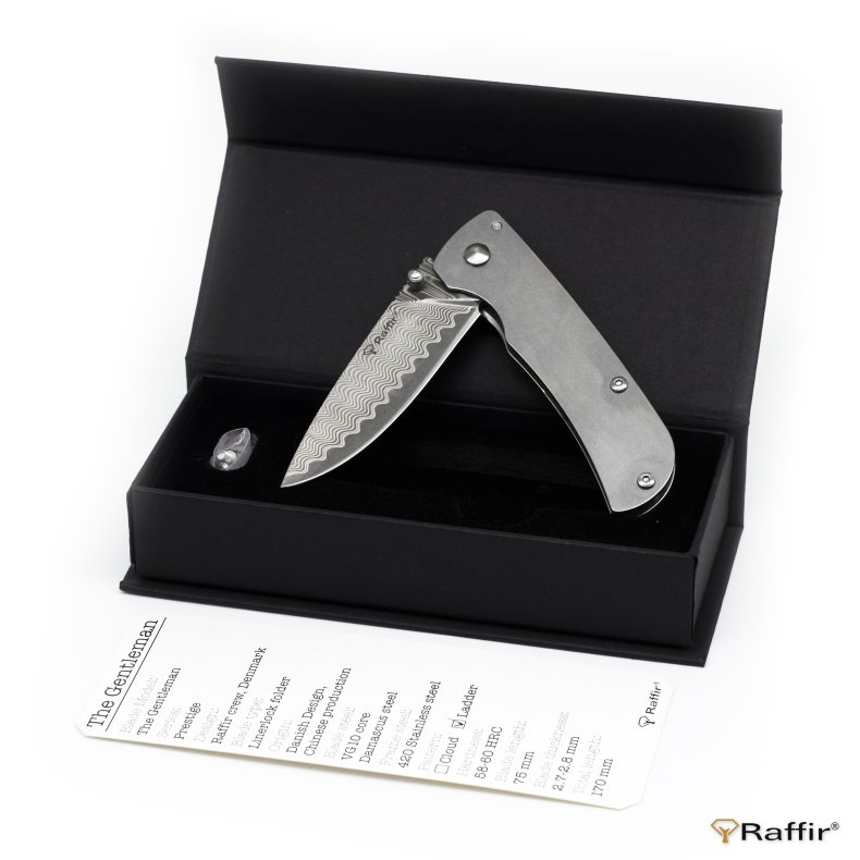 RAFFIR Foldekniv The Gentleman 75 mm Ladder pr. stk.