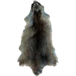 Skind fra vaskebjrn indfarvet