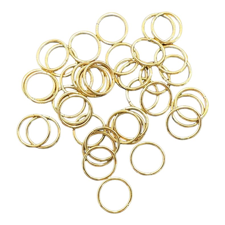 O-ring 6,5 mm forgyldt 50 stk.