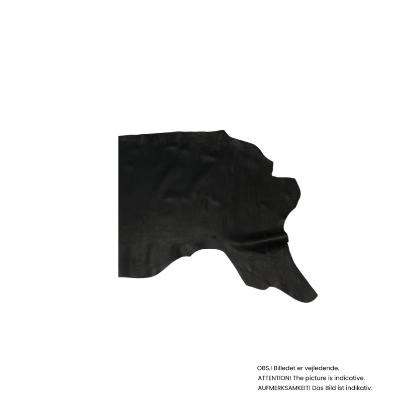 Halv side, vokset med pull-up effekt, 1,0  1,5 mm Sort