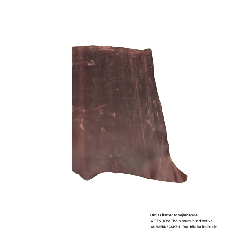 Halv side, vokset med pull-up effekt, 1,0  1,5 mm Stvet bordeaux