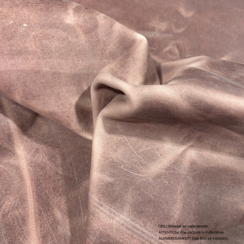 Cowside, waxed with pull up, 1,0-1,5 mm.