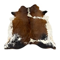Cowhide black/white special reddish