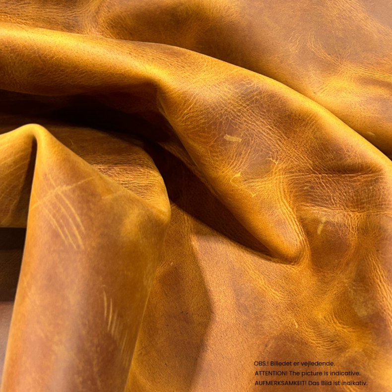 Part of side, waxed with pull up, 1,0-1,5 mm