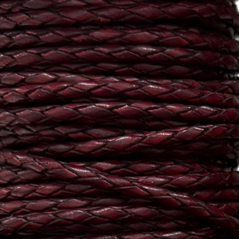 Braided Bolo Cord, 3 mm, pr. spool