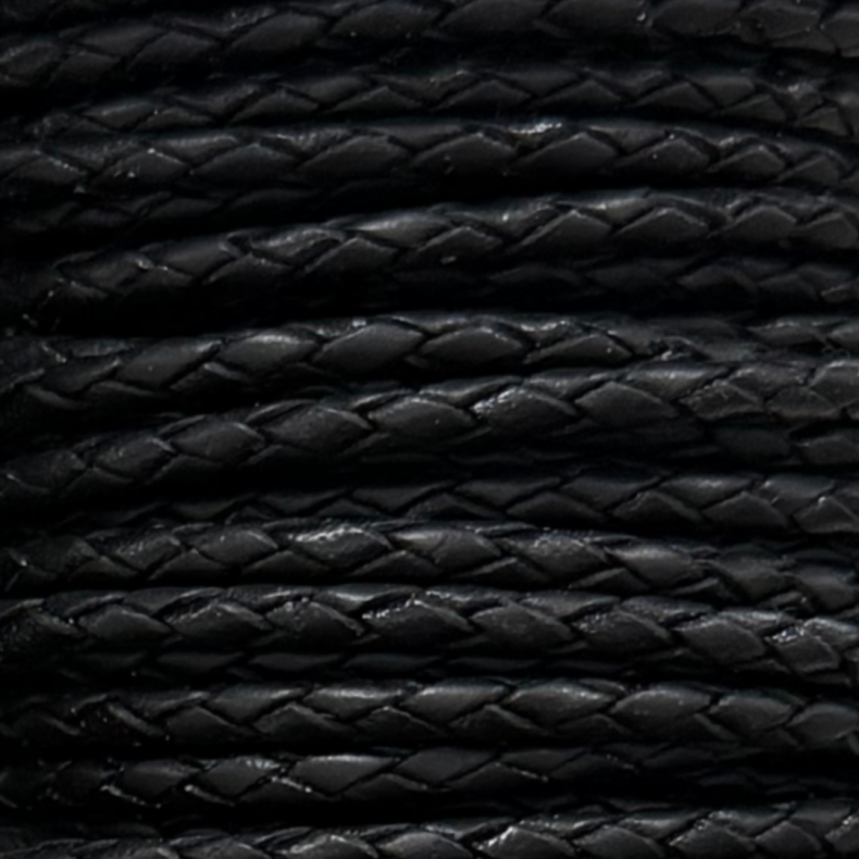 Braided Bolo Cord, 3 mm, pr. spool