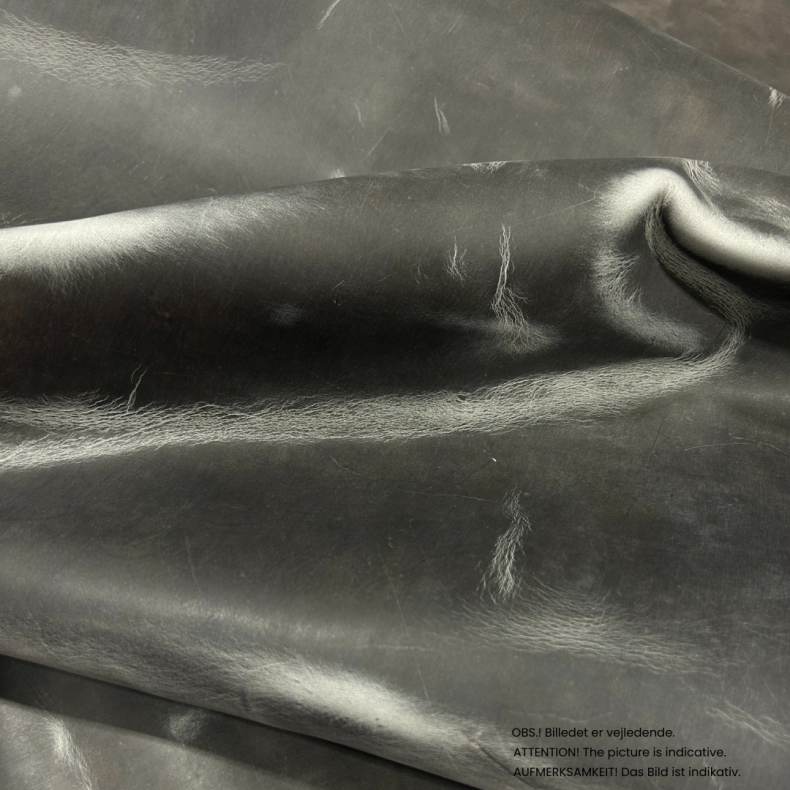 Part of side, waxed with pull up, 1,0-1,5 mm