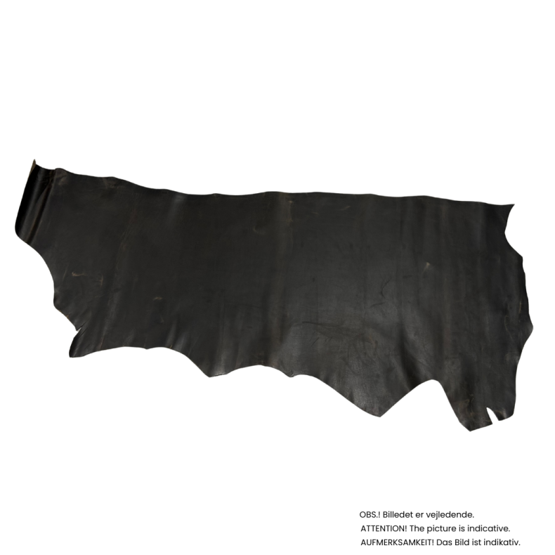 Side, vokset med pull-up effekt, 1,0-1,5 mm. Grbrun