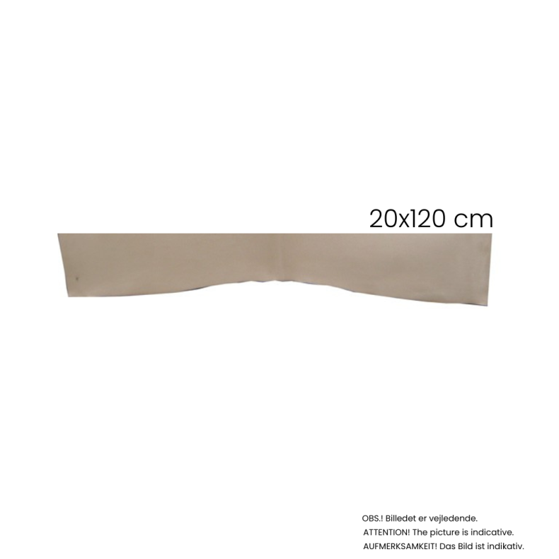 Forpart, rrand, 2,0-2,5 mm. 20x120 cm Natur pr. stk.