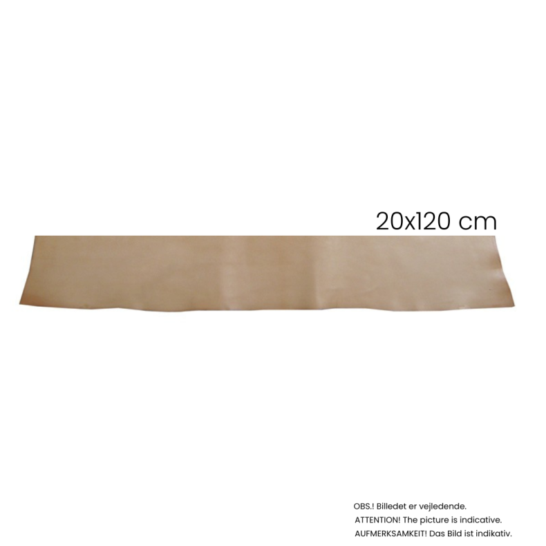 Forpart, 2,0-2,2 mm 20x120 cm Natur pr. stk.