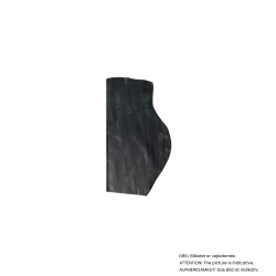 Part of side, waxed with pull up, 1,0-1,5 mm