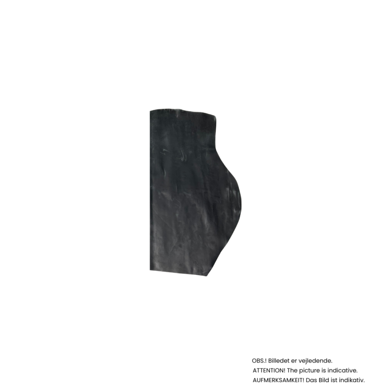 Stykke fra side, vokset med pull-up effekt, 1,0-1,5 mm. Anthracit
