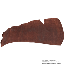 Cowside, waxed with pull up, 1,0-1,5 mm.