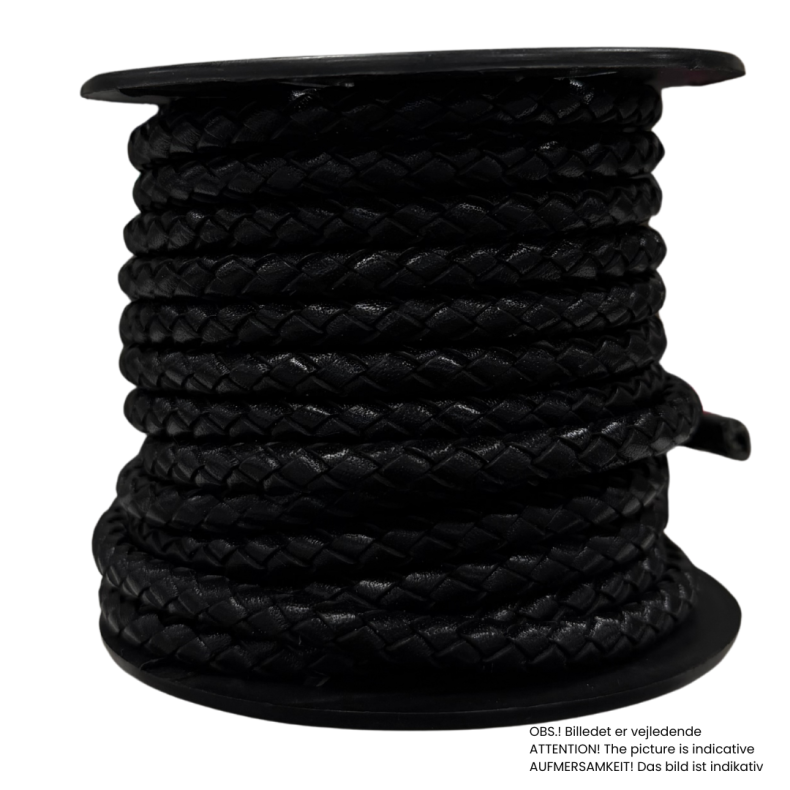 Braided Bolo Cord, 7 mm, pr. spool