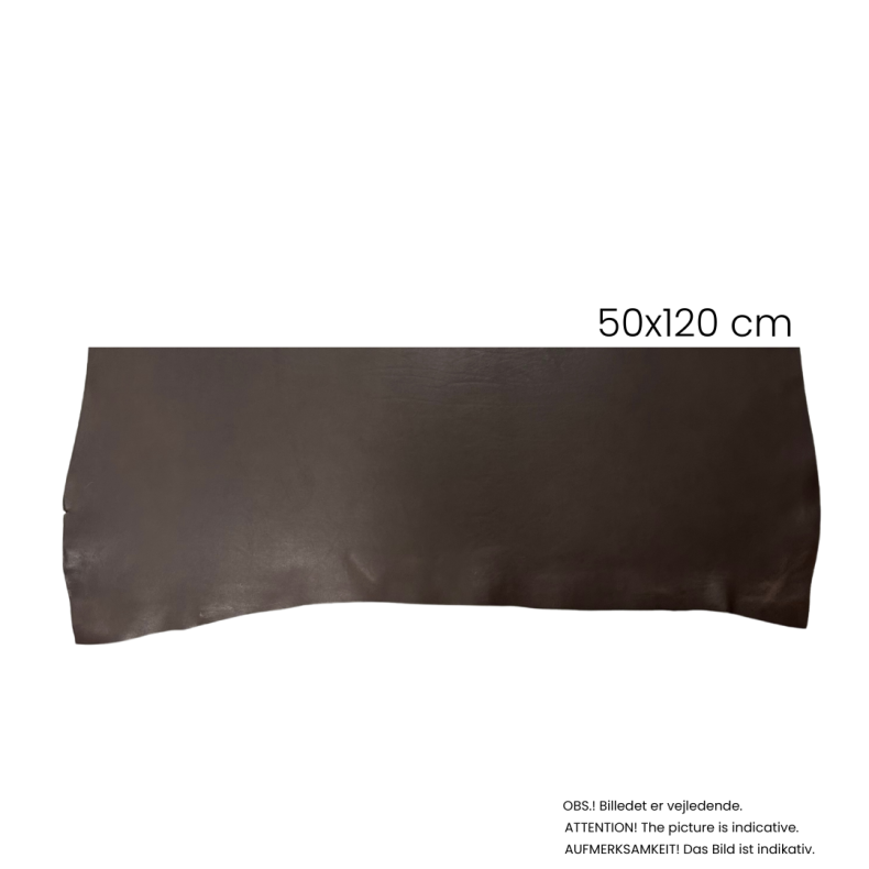 Forpart, farvet, 1,4-1,6 mm 50x120 cm Brun pr. stk.