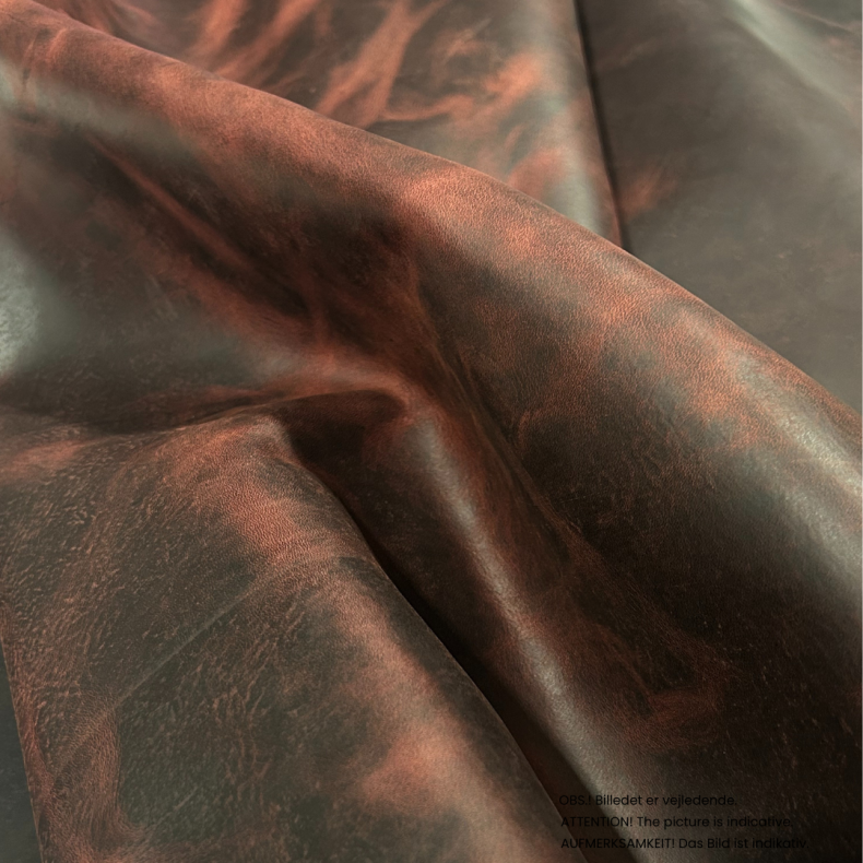 Part of side, waxed with pull up, 1,0-1,5 mm