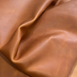 Calfskin, firm and fat-tanned leather