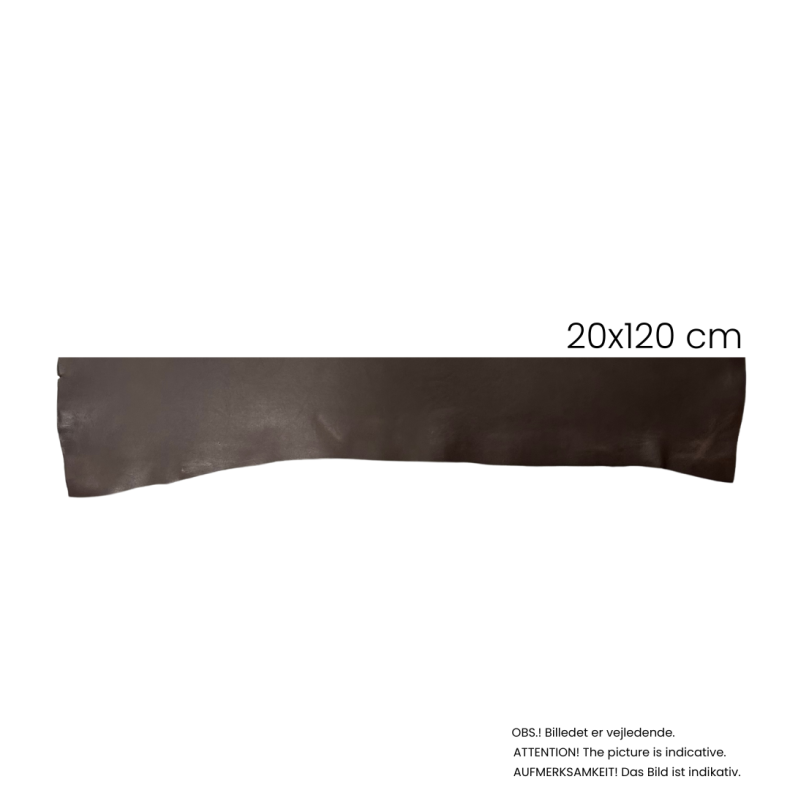 Forpart, farvet, 1,4-1,6 mm 20x120 cm Brun pr. stk.