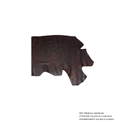 Half side, waxed with pull up,1,0-1,5 mm.