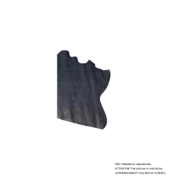 Part of side, waxed with pull up, 1,0-1,5 mm