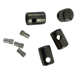 End fitting for leather cord