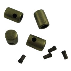 End fitting for leather cord