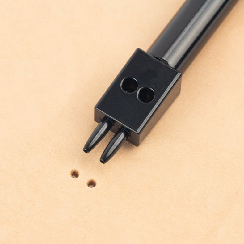 Prcisions huggepibe 4 mm. 2 huller pr. stk.