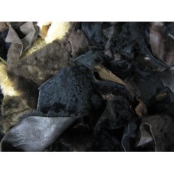 Double-faced lambskin remnants 