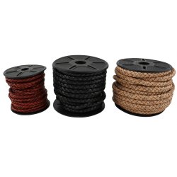 Braided Bolo Cord 6 mm. 10 m. spool