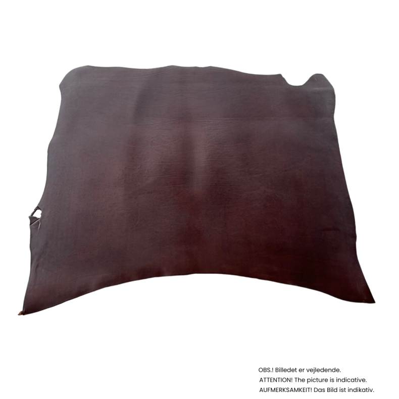 Forpart, farvet, 2,6-2,8 mm 95x120 cm Brun pr. stk.