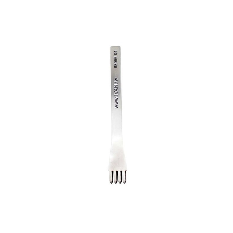 Fork Stainless Steel 3,5 mm. 4-benet fork Nikkel pr. stk.