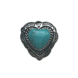 Conchos Heart Green Turquoise