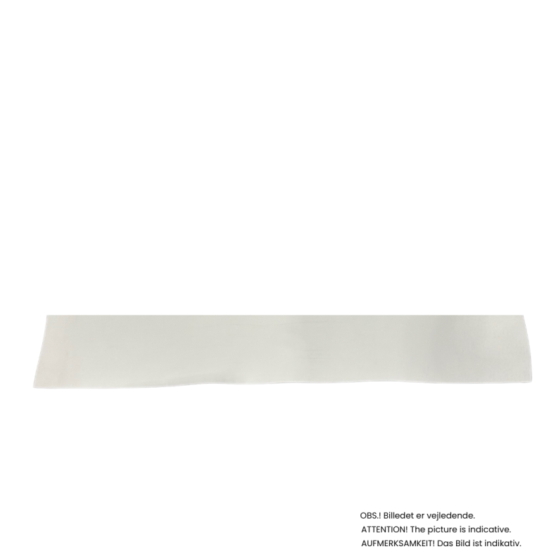 Forpart, farvet, 2,6-2,8 mm 20x120 cm Hvid pr. stk.