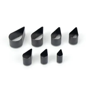 Teardrop shape punch set